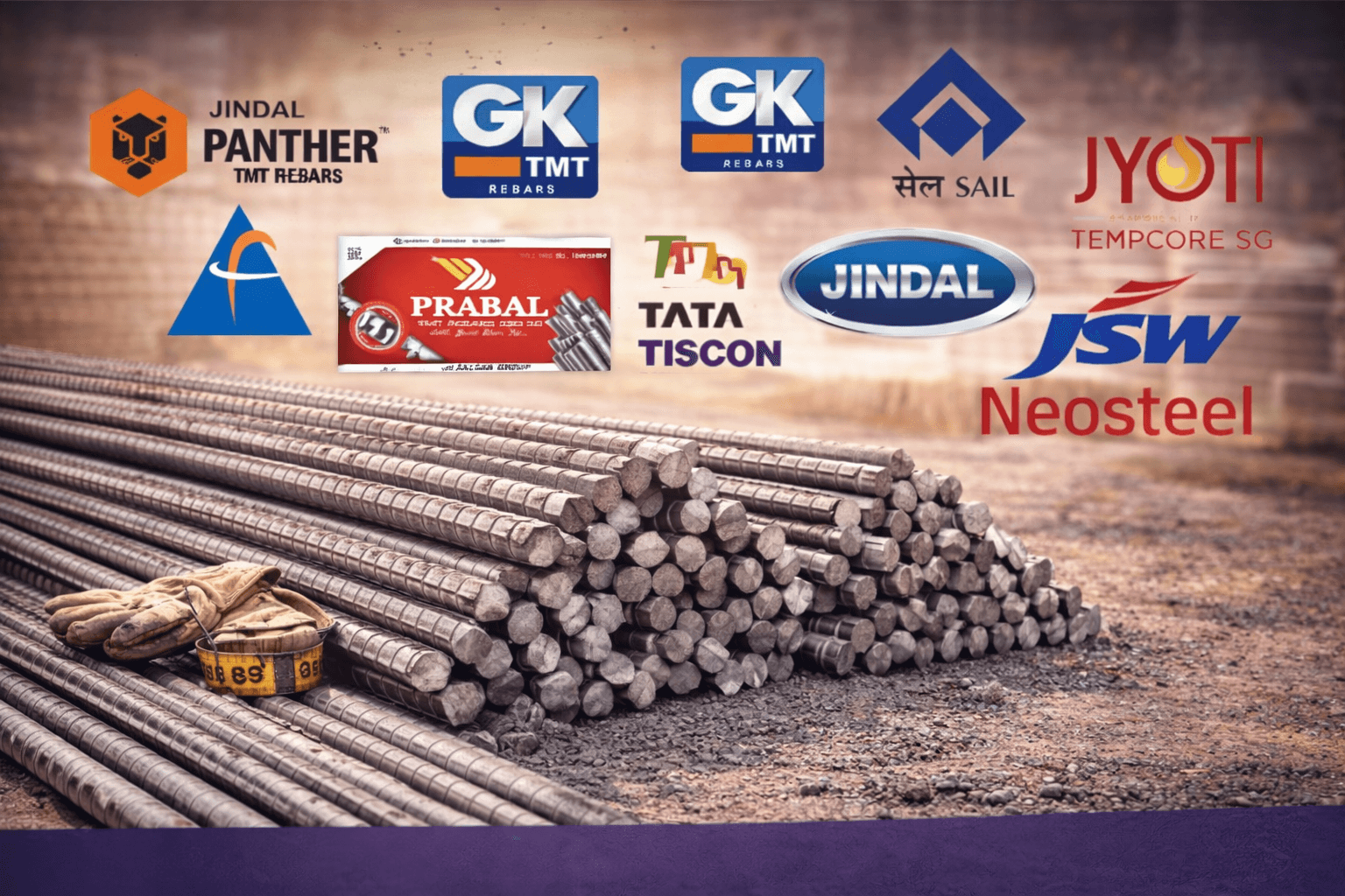 High-strength TMT bars for construction